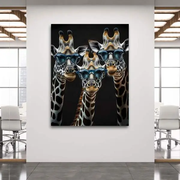 Giraffe Wandbild Kunstgestalten24