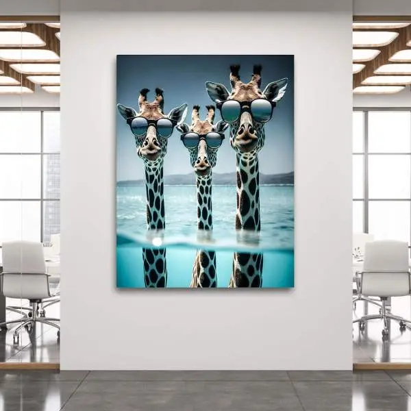 Giraffe Wandbild Kunstgestalten24