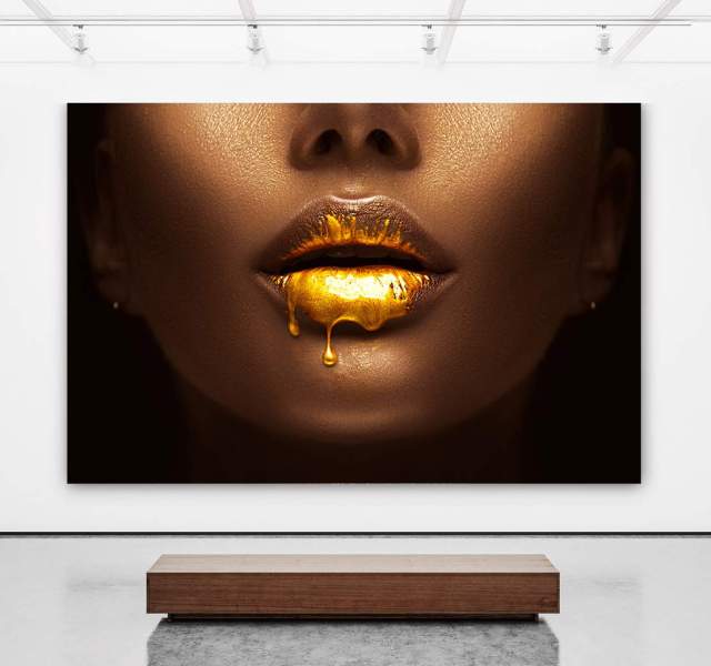 goldenlips - Acrylglkasbild