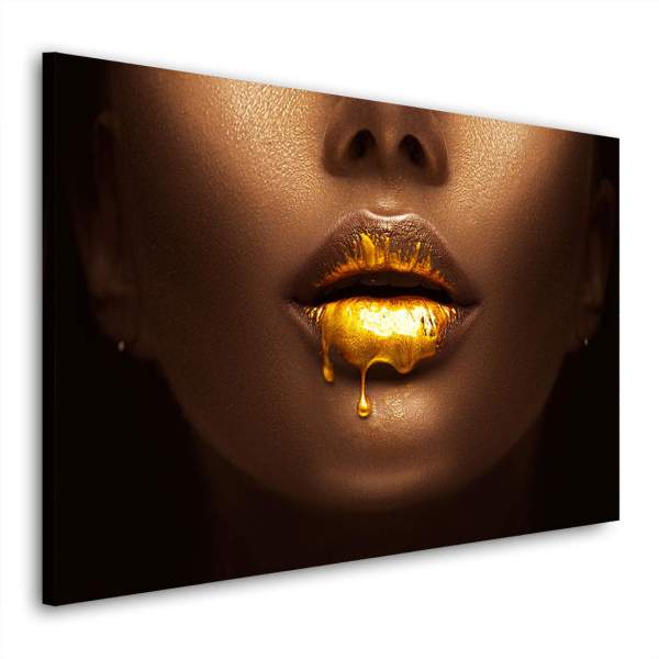 goldenlips-wandbild