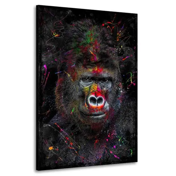 Wandbild Leinwandbild Gorilla Abstrakt