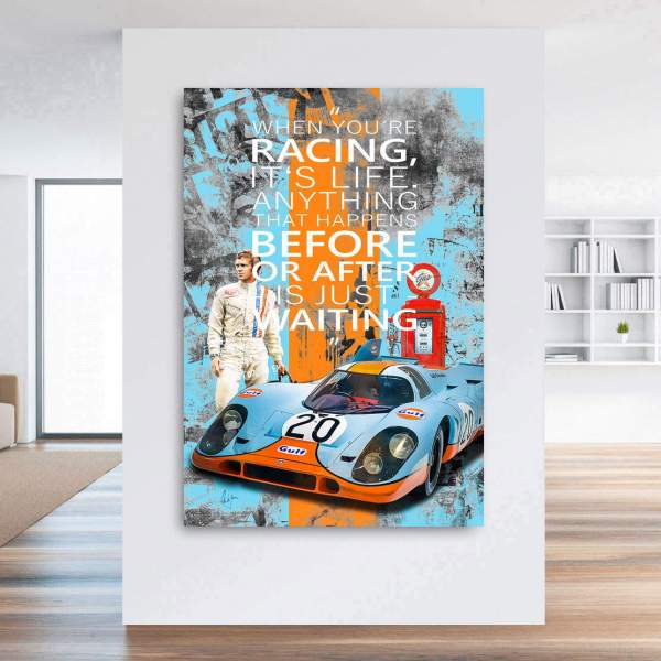 Steve McQueen Leinwandbild von Kunstgestalten24