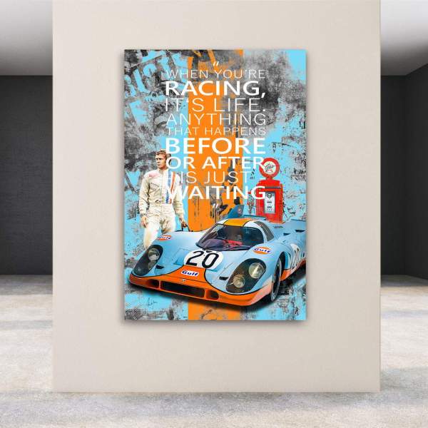 Steve McQueen Leinwandbild von Kunstgestalten24