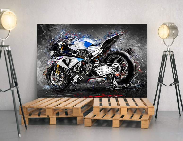 Wandbild BMW HP4 Race