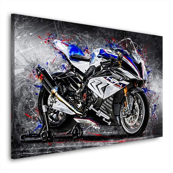 Wandbild Leinwandbild BMW HP4 Race Motorradbild