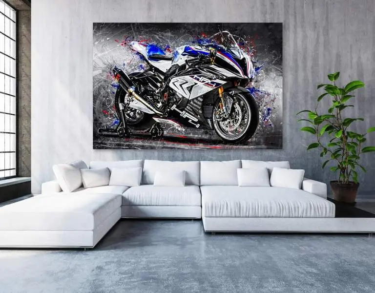 Wandbild Leinwandbild BMW HP4 Race Motorradbild