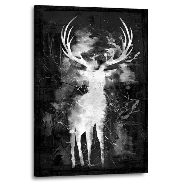 Hirsch-Leinwandbild-Poster von Ron Danell