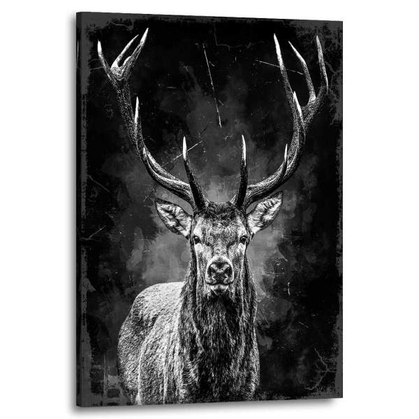 Acrylglasbild-Hirsch