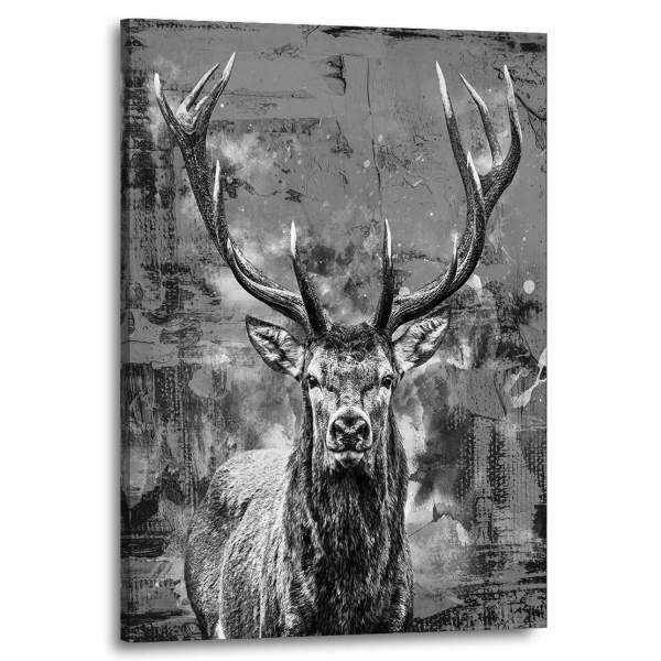 Leinwandbild-Hirsch-Wandbild