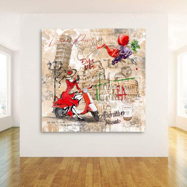 Italien Wandbild im Pop Art Stil von Ron Danell