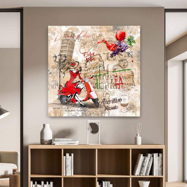 Italien Wandbild im Pop Art Stil von Ron Danell