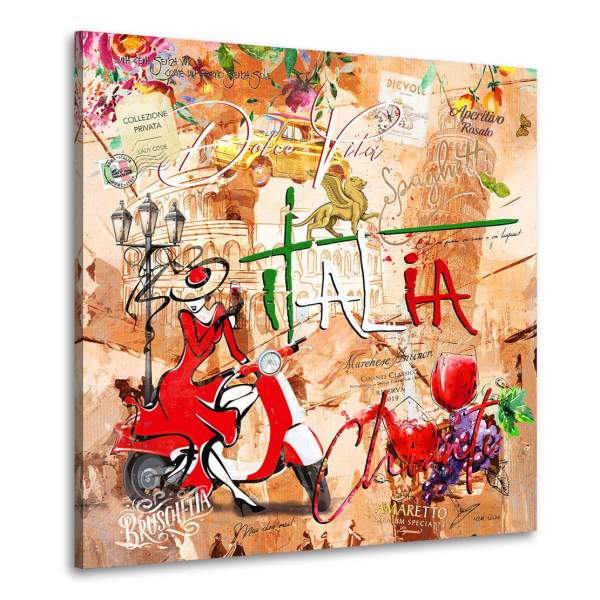 Leinwandbild Italien Kunstgestalten24