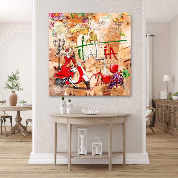 Leinwandbild Italien Kunstgestalten24