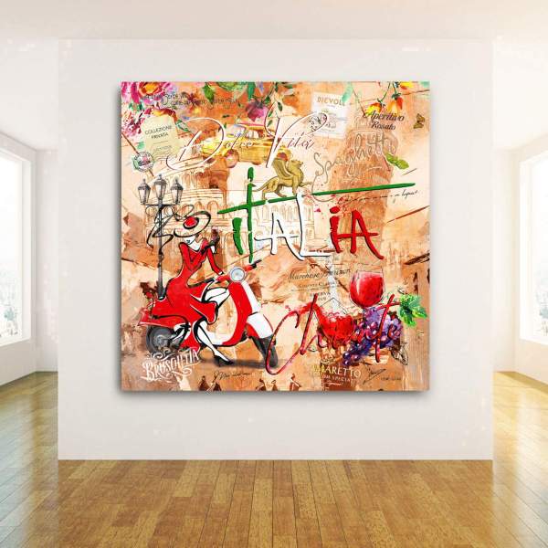 Leinwandbild Italien Kunstgestalten24