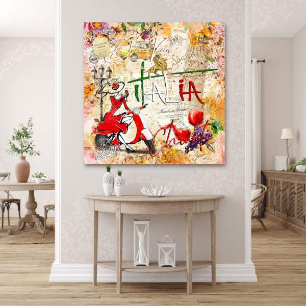 Leinwandbild Italien Kunstgestalten24
