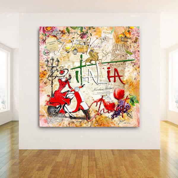 Leinwandbild Italien Kunstgestalten24