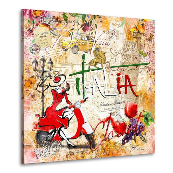 Leinwandbild Italien Kunstgestalten24