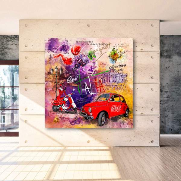 Italien als Aludibondbild von Ron Danell