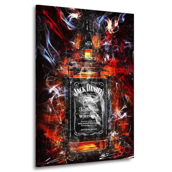 Wandbild Leinwandbild Jack Daniels Wihskey Abstrakt Style