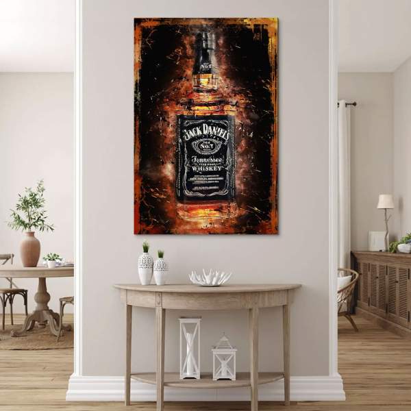 Wandbild Leinwandbild Jack Wihskey Modern Abstrakt