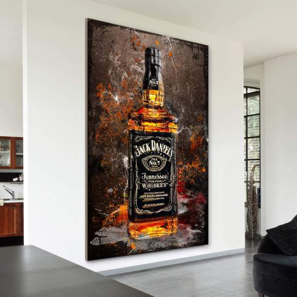 Vintage Whiskey Leinwandbild Kunstgestalten24.de