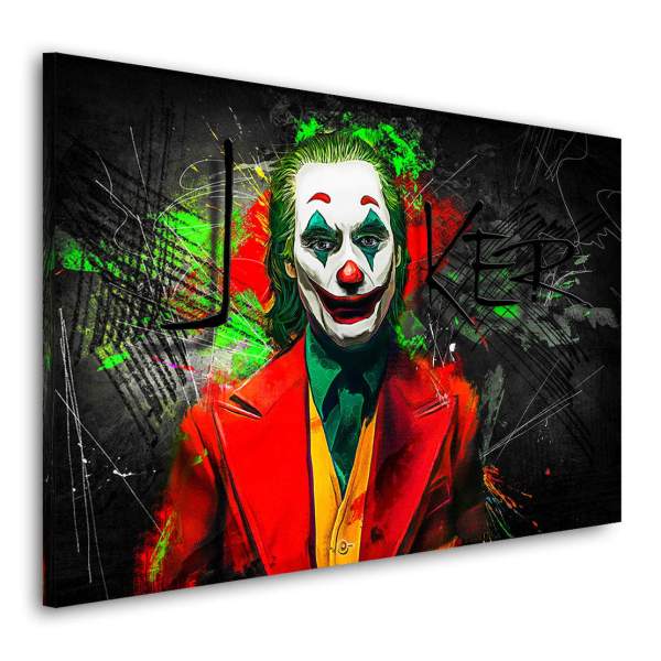 Joker-Leinwandbild-Wandbild von Ron Danell