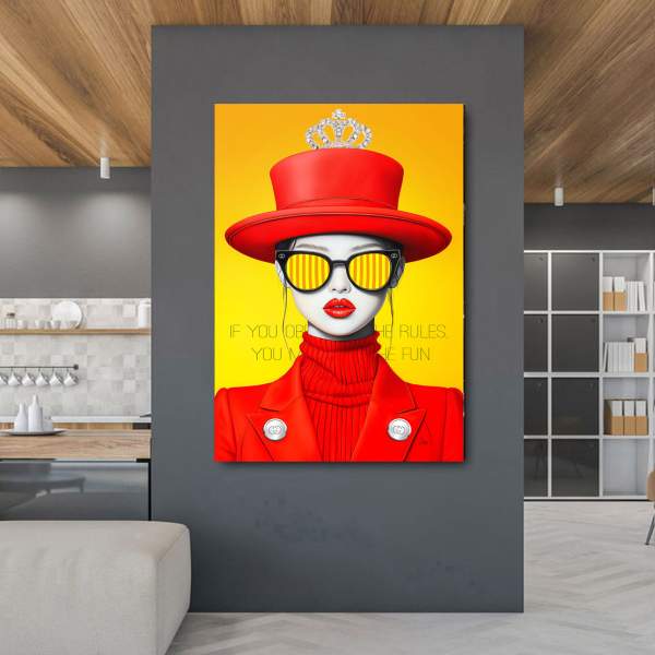 Princess No Rules Lifestyle Wandbild