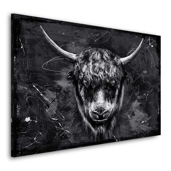 Yak-Leinwandbild-Acrylglasbild