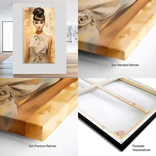 Muse of Chromatic Elegance Wandbild