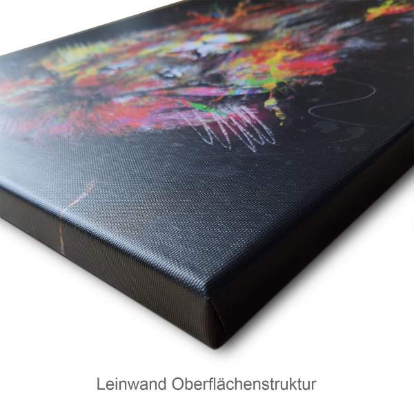 Auto Leinwandbild Ferrari SF90 Abstrakt