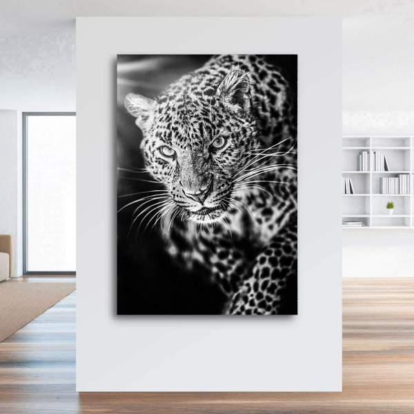 Leopard Leinwandbild von Kunstgestalten24