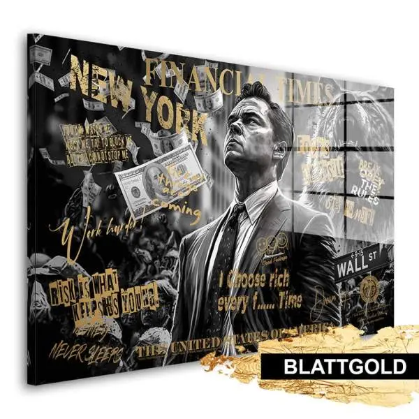 Blattgold Wallstreet von Kunstgestalten24