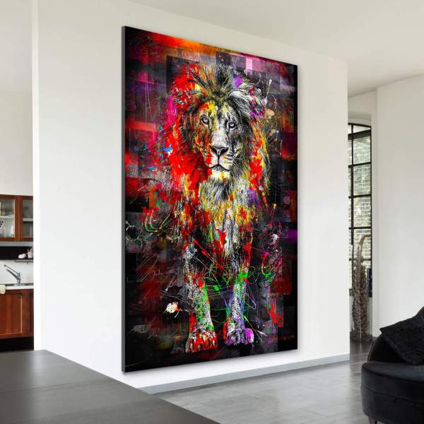 Löwe-Leinwandbild-Wandbilder