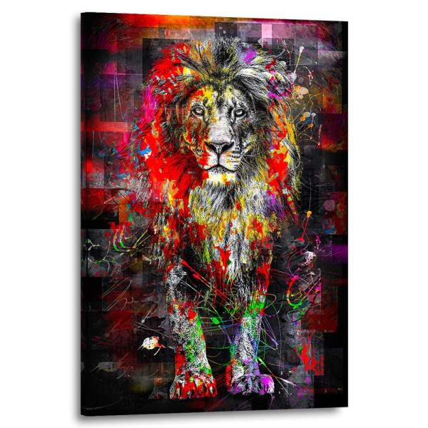 Löwe-Leinwandbild-Wandbilder