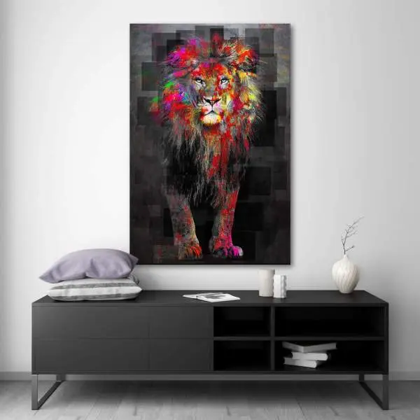 Löwe-Acrylglasbild-Wandbilder