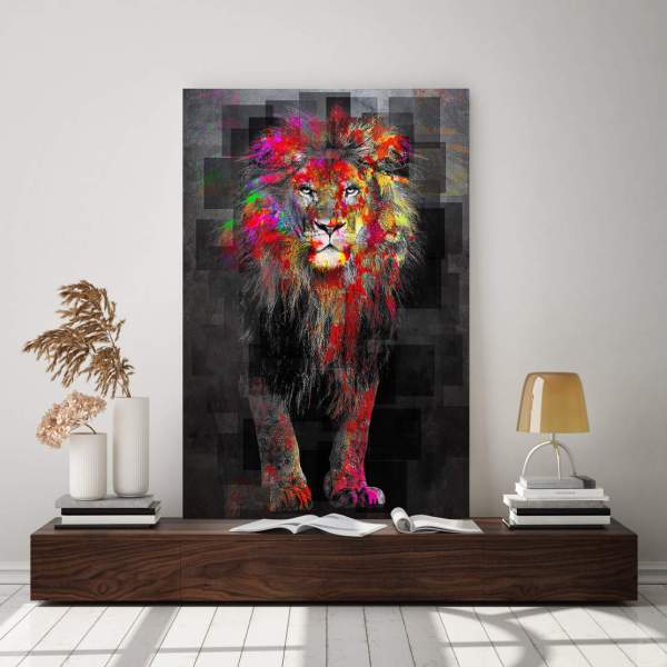 Löwe-Acrylglasbild-Wandbilder