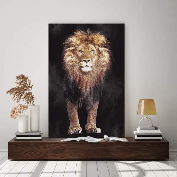 Leinwandbild-Löwe-Aludibondbild