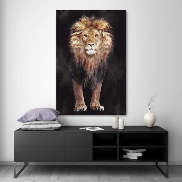 Leinwandbild-Löwe-Aludibondbild