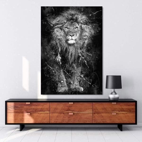 Löwe-Leinwandbild-Wandbilder