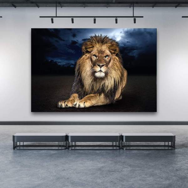 Löwen Motiv Wandbild