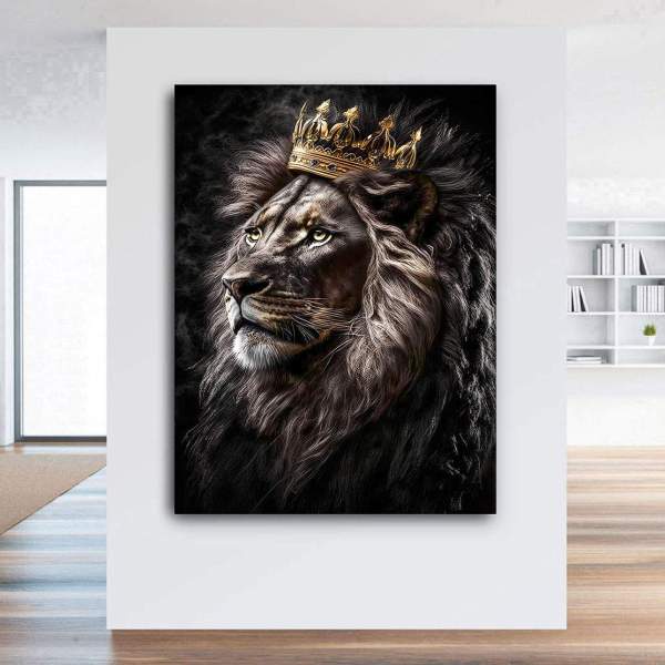 Wandbild Löwe Kunstgestalten24