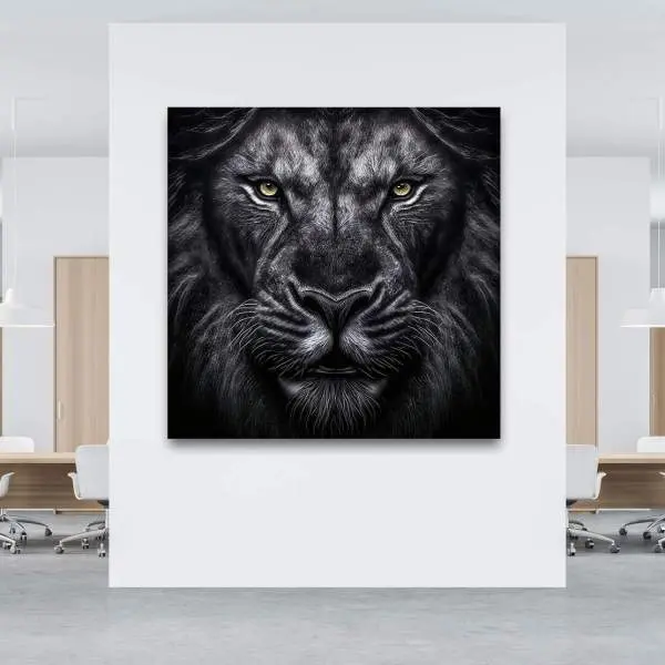 Löwen Wandbild von Kunstgestalten24