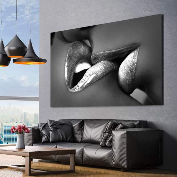 Wandbild Leinwandbild sensual Lips