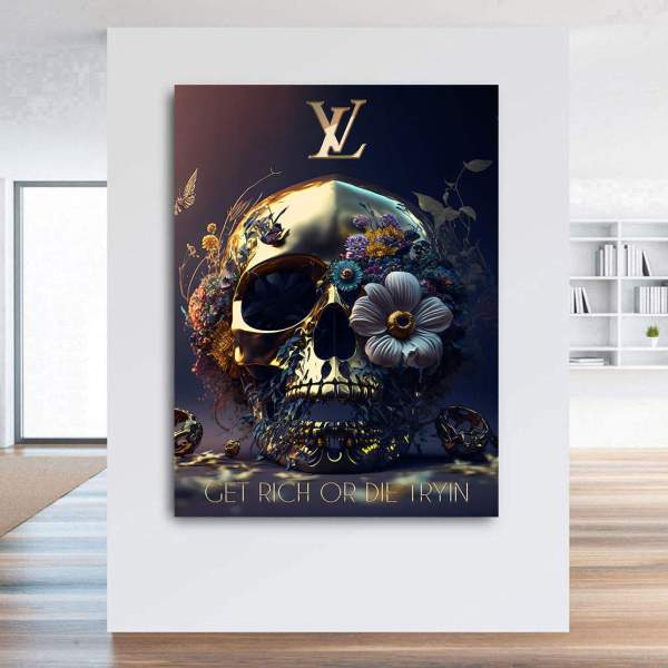 Get Rich Wandbild Kunstgestalten24