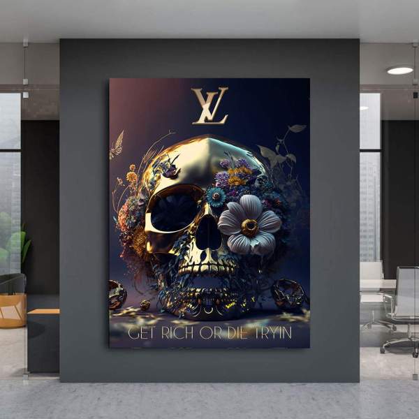 Get Rich Wandbild Kunstgestalten24