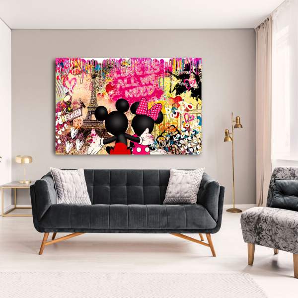 Comic Leinwandbild von Kunstgestalten24