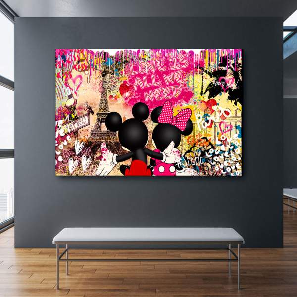 Comic Leinwandbild von Kunstgestalten24