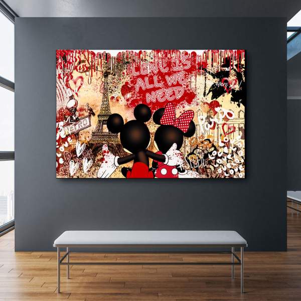 Comic Leinwandbild von Kunstgestalten24