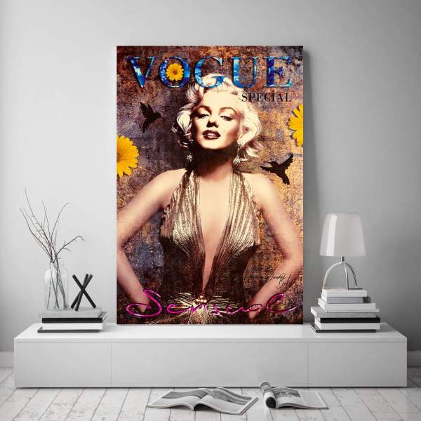 Marilyn Monroe Wandbild von Ron Danell | Kunstgestalten24