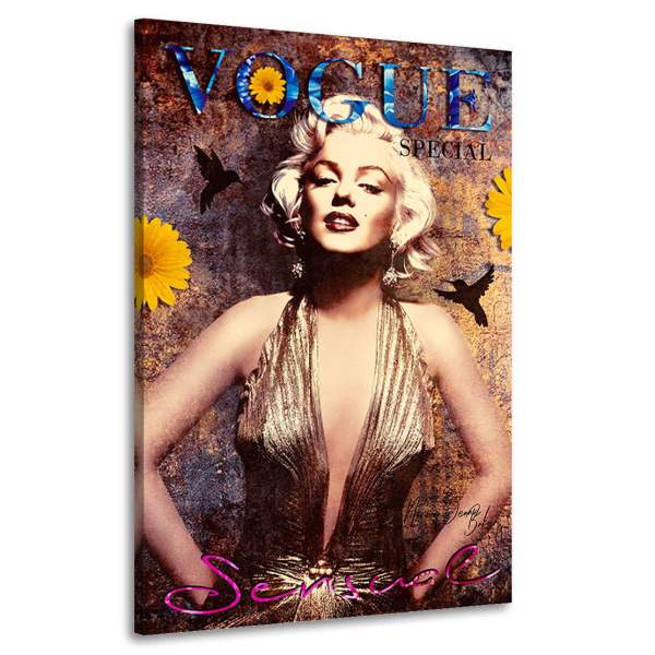 Wandbild Leinwandbild Marilyn Monroe Vogue Vintage